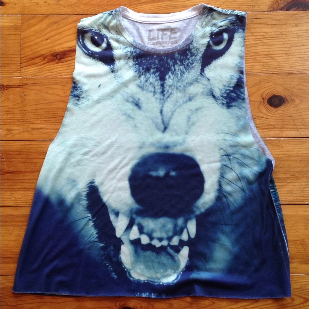 Wolf tank top size S